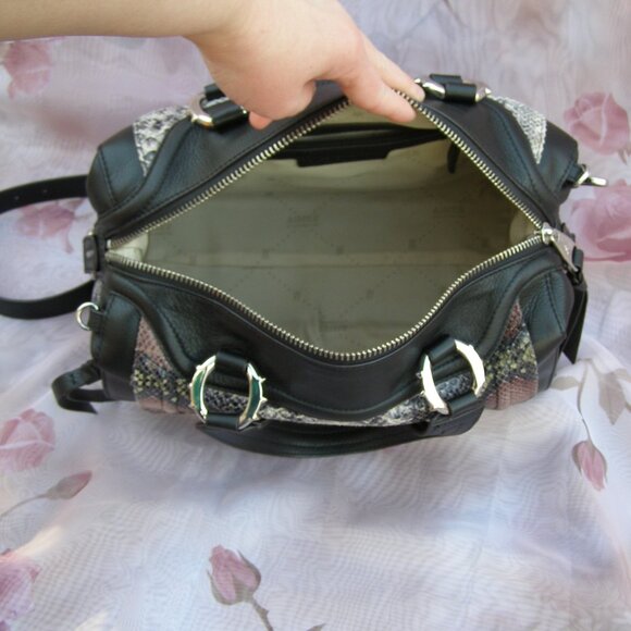 NEW Aimee Kestenberg Leather Snake Print Handbag - Picture 11 of 16